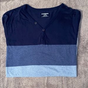 Express Mens Henley Tee